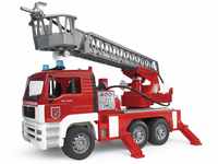 bruder 02771 - Man TGA Feuerwehr mit Drehleiter, Wasserpumpe & Light & Sound...