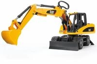 bruder 02445 - Cat Mobilbagger - 1:16 Baustelle Baufahrzeug L&ouml;ffelbagger Arbeiter