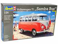 Volkwagen T1 T 1 Transporter Bus Samba Rot 07399 Bausatz Kit 1/24 Revell...
