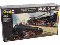 Revell Modellbausatz 02158 - Schnellzuglokomotiven BR 01&BR02 im Maßstab 1:87