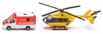 Siku 1850, Rettungsdienst-Set, 1:87, Metall/Kunststoff, Multicolor, Bereifung aus