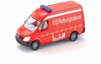 Siku 0805, Krankenwagen, Metall/Kunststoff, Rot, Vielseitig einsetzbar,