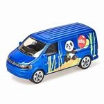 siku 1338, VW Transporter, Metall/Kunststoff, Blau, &Ouml;ffenbare Heckklappe,