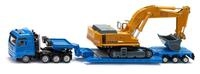 Siku 1847, MAN Schwertransporter mit Liebherr Bagger, 1:87, Metall/Kunststoff,