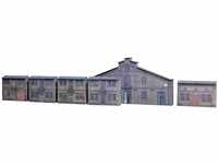 Auhagen 42506 H0 Relief-Kartonbausatz mit 6 Industrie-Fassaden, M