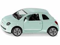 siku 1453, Fiat 500, Spielzeugauto für Kinder, Metall/Kunststoff, Mint, Bereifung