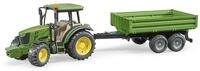 bruder 02108 - John Deere 5115 M mit Bordwandanh&auml;nger - 1:16 Spielzeug, Bauernhof,