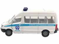 siku 0804, Polizeibus, Metall/Kunststoff, Silber, Anhängerkupplung, Spielzeugauto