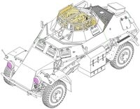 Hobby Boss 83815 Modellbausatz German Sd.Kfz.222 Leichter Panzerspahwag, Wei&szlig;