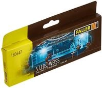 FALLER 180647 - 5 LEDs, wei&szlig;