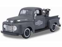 Maisto 2043053 32185 WLA Flathead -1942 + Ford F1 Pickup -1948 Transporter 1:24,