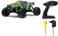 JAMARA 053370 Veloce Monstertruck 1:10 4WD NiMh 2,4G LED Ferngesteuertes Auto Allrad,