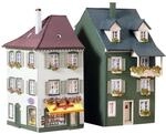 FALLER 2 Stadth&auml;user Modellbausatz mit 207 Einzelteilen 75 x 112 x 145mm, 68 x 91 x