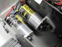 Carson 500907106 - Fahr-Getriebemotor Liebherr Laderaupe, Gelb