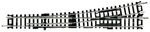 22301 N Fleischmann Gleis (ohne Bettung) Unterflurweiche, Links 155 mm 10 &deg; 765 mm 1