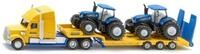 Siku 1805, LKW mit New Holland Traktoren, 1:87, Metall/Kunststoff, Gelb/Blau, Viele