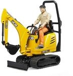bruder 62002 - JCB Mikrobagger 8010 Cts mit Bauarbeiter - 1:16 Baustelle...