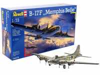 Revell Modellbausatz Flugzeug 1:72 - B-17F Memphis Belle im Maßstab 1:72, Level 5,