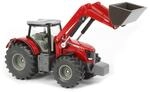 Siku 1985, Massey Ferguson 8690 Traktor mit Frontlader, 1:50, Metall/Kunststoff, Rot,