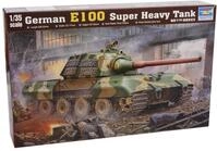 Trumpeter 9580208003849 384 Modellbausatz German Entwicklungsfahrzeug E 100, Gr&uuml;n,