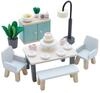 Le Toy Van - ME056 - Puppenhaus-Wohnzimmer, Holzm&ouml;bel-Set, Alter 3, 18 Teile,