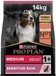 Pro Plan Medium Adult Sensitive Skin, Hundefutter trocken, reich an Lachs, 1er Pack