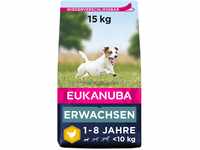 Eukanuba Hundefutter mit frischem Huhn für kleine Rassen, Premium Trockenfutter für