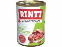 Rinti Pur Kennerfleisch Wildschwein für Hunde, 24er Pack (24 x 400 g)