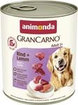 animonda GranCarno Hunde Nassfutter mit Rind + Lamm (6 x 800 g), getreidefreies