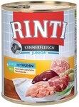Rinti Pur Kennerfleisch Junior Huhn f&uuml;r Hunde, 12er Pack (12 x 800 g)