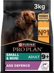 Pro Plan Small und Mini Adult Age Defence 9+, Hundefutter trocken, reich an Huhn, 1er