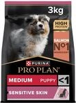 Pro Plan Medium Puppy Sensitive Skin, Welpenfutter trocken, reich an Lachs, 1er Pack