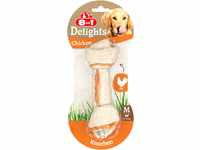 8in1 Delights Chicken Knochen M - gesunder Kauknochen für mittelgroße Hunde,