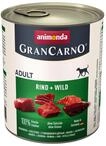 animonda Gran Carno adult Hundefutter, Nassfutter f&uuml;r erwachsene Hunde, Rind +...