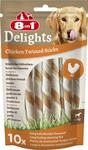 8in1 Delights Chicken Twisted Sticks - gesunde Kaustangen f&uuml;r Hunde, hochwertiges