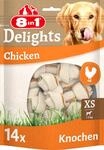 8in1 Delights Chicken Knochen XS - gesunde Kauknochen f&uuml;r mini Hunde, hochwertiges