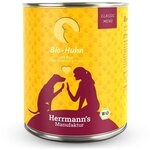Herrmanns Bio Hundefutter Huhn Menu 1 mit Reis, Karotte 800 g, 6er Pack (6 x 800 g)