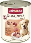 animonda GranCarno Junior Rind + Huhn (6 x 800 g), Welpenfutter f&uuml;r Junge Hunde,