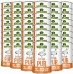 Schecker Nassfutter - Strau&szlig; Pur - getreidefreies Hundefutter - Dosenfutter -