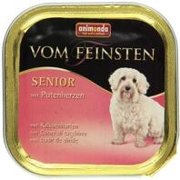 animonda Vom Feinsten Senior mit Putenherzen (22 x 150 g), Hundenassfutter f&uuml;r