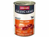 animonda Gran Carno adult Hundefutter, Nassfutter für erwachsene Hunde, Rind + Huhn,