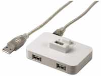 Hama Docking USB 2.0 Hub 1:4, Weiß