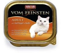 animonda Vom Feinsten Adult mit Geflügel + Kalb (32 x 100 g), Nassfutter für animonda Vom Feinsten Adult mit Geflügel + Kalb (32 x 100 g), Nassfutter für