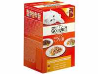 Gourmet Mon Petit Katzennassfutter Geflügel-VariatiOnen, 8er Pack (8 x 6 x 50...