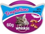 Whiskas Knusper-Taschen mit Lachs, Katzenfutter - 8 x 60g Whiskas Knusper-Taschen mit Lachs, Katzenfutter - 8 x 60g