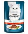 PURINA GOURMET Perle Erlesene Streifen Katzenfutter nass, mit Rind, 24er Pack...