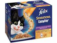 Felix Sensations Crunchy in Gelee Katzennassfutter (mit Crunchy...