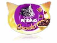 Whiskas Crunch für Katzen – Köstlicher Katzensnack mit Hühnchen-, Truthahn- und