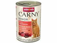 animonda Carny Katzenfutter Senior, Nassfutter für Katzen ab 7 Jahren, Rind +