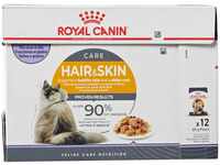 Royal Canin Hair & Skin Care Jelly | 12 x 85g | Alleinfuttermittel für...